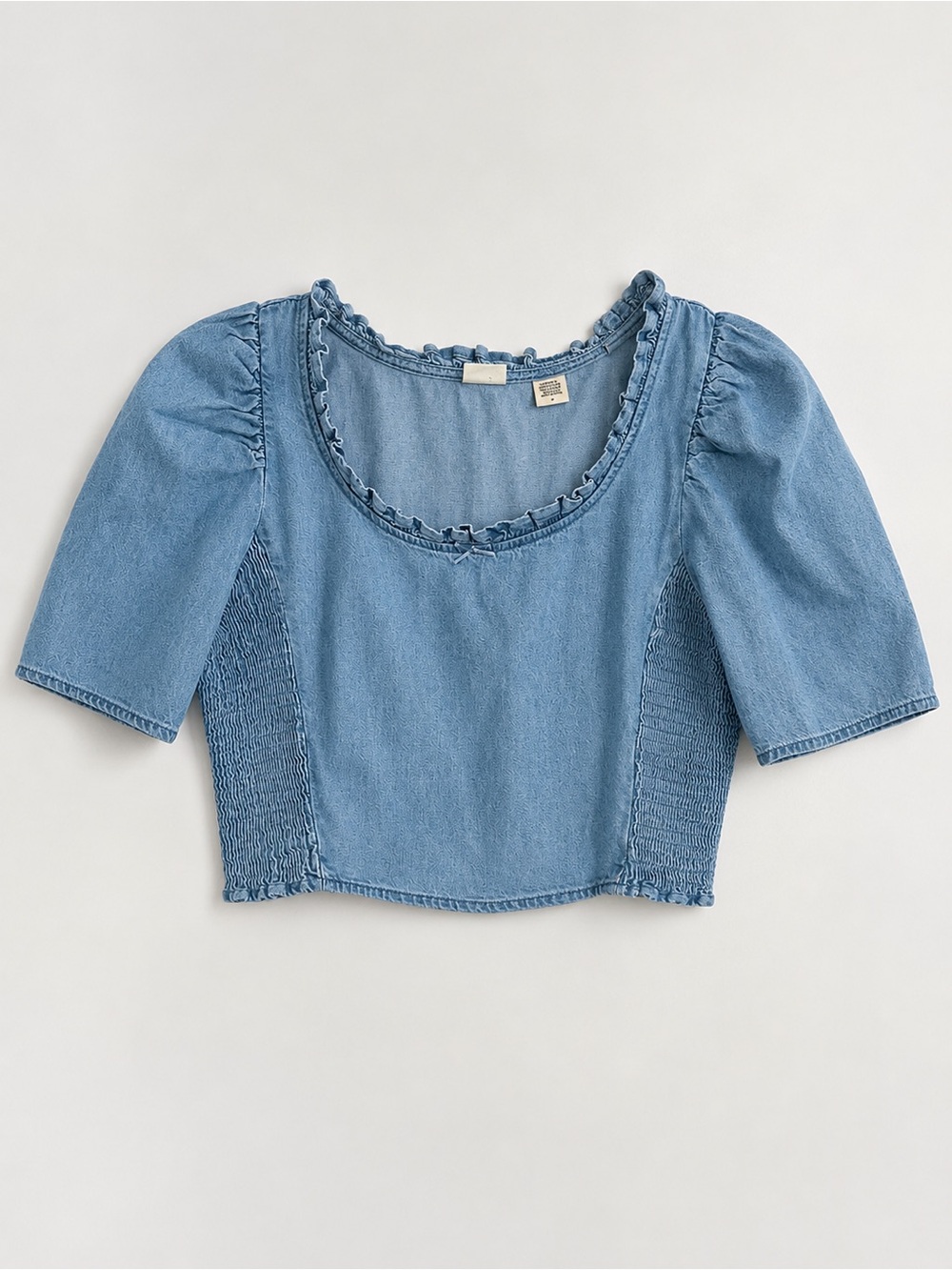 Levi's Women’s Louise Puff Sleeve Light Blue Denim Blouse